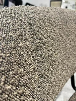 6er-Set Stuhl Bouc Stoff Ascot Mouse Grau Schwarz 4 Fuß Schwarz Pulverbeschichtet