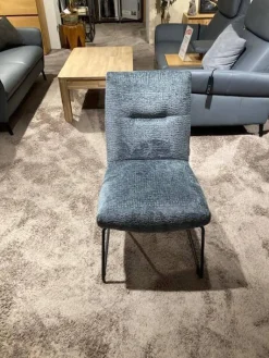 6er-Set Stuhl Calgary Stoff Fusion Niagara 158 & Indigo 90 Blau