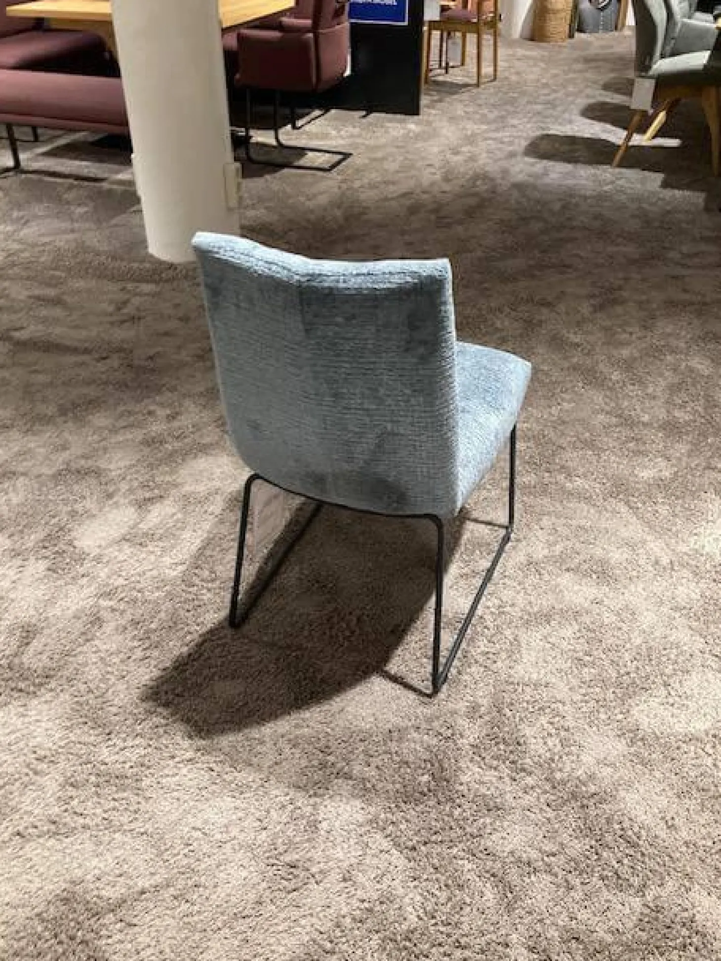 6er-Set Stuhl Calgary Stoff Fusion Niagara 158 & Indigo 90 Blau