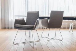 2er-Set Stuhl Cordia Leder 172 Trüffel Grau 9081