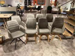 8er-Set Stuhl Dalyan Stoff Chicago Grau