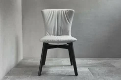 2er-Set Stuhl Dexter 2056 ohne Armlehne Leder 2 Elmosoft Weiß