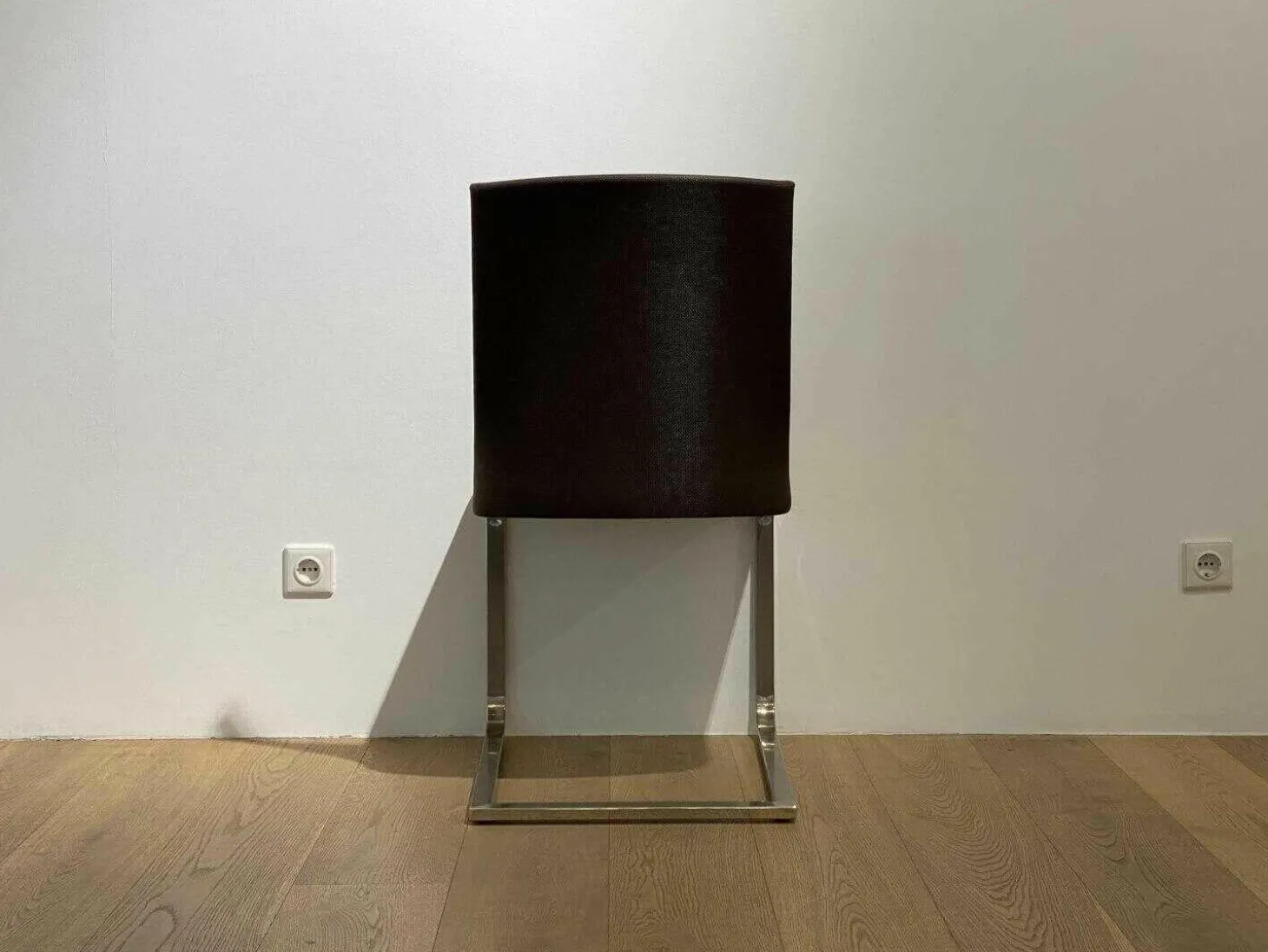 4er-Set Stuhl Gina L Leder Donna Mokka 5000 Braun Freischwinger