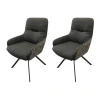2er-Set Stuhl Greta 2274 Stoff Innenschale Dallas Anthrazit Außenschale Enschede
