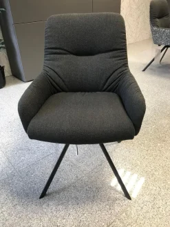 2er-Set Stuhl Greta 2274 Stoff Innenschale Dallas Anthrazit Außenschale Enschede