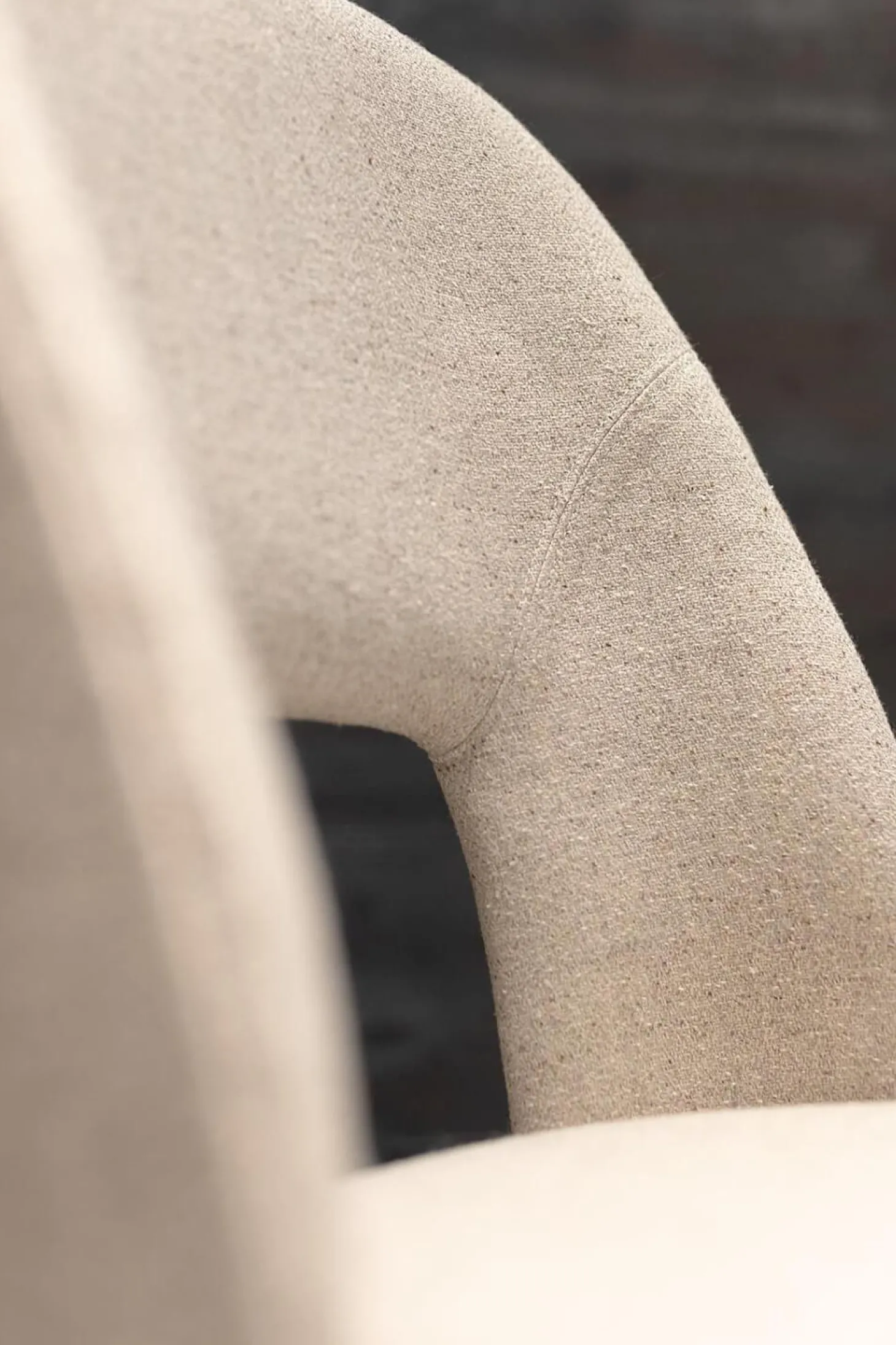 6er-Set Stuhl Judith Stoff Evelin 582 Grau Gestell Holz Schwarz