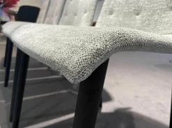 4er-Set Stuhl Liz Wood 1322 Stoffbezug Bamboo 7550 off white ohne Armlehne hoher Rücken Softpolsteru