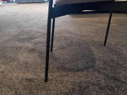 2er-Set Stuhl Luz Stoff Sahara Beige Gestell Schwarz