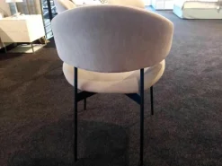 2er-Set Stuhl Luz Stoff Sahara Beige Gestell Schwarz