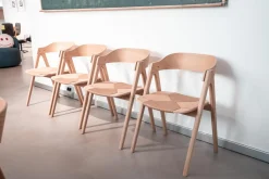 4er-Set Stuhl Mette Eiche Unbehandelt Flechtsitz Natur Holzrücken