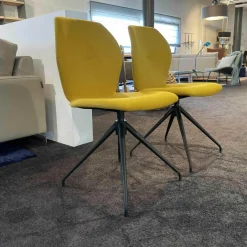 2er-Set Stuhl Mood 91 Stoff Orlando Mustart 164 Sternfuß