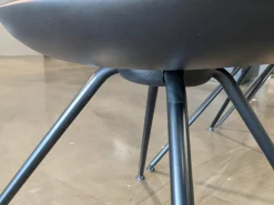 4er-Set Stuhl Moon Integralschaum Schwarz Füße Schwarz