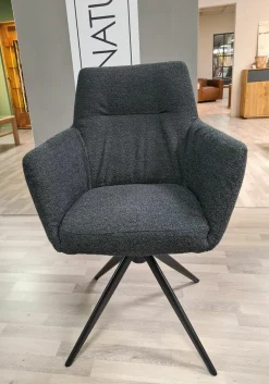 6er-Set Stuhl Nashville Stoff Alpine Denim Alpine Onyx Blau