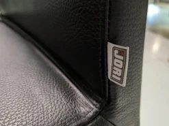 6er-Set Stuhl Perla Leder Celia Nero