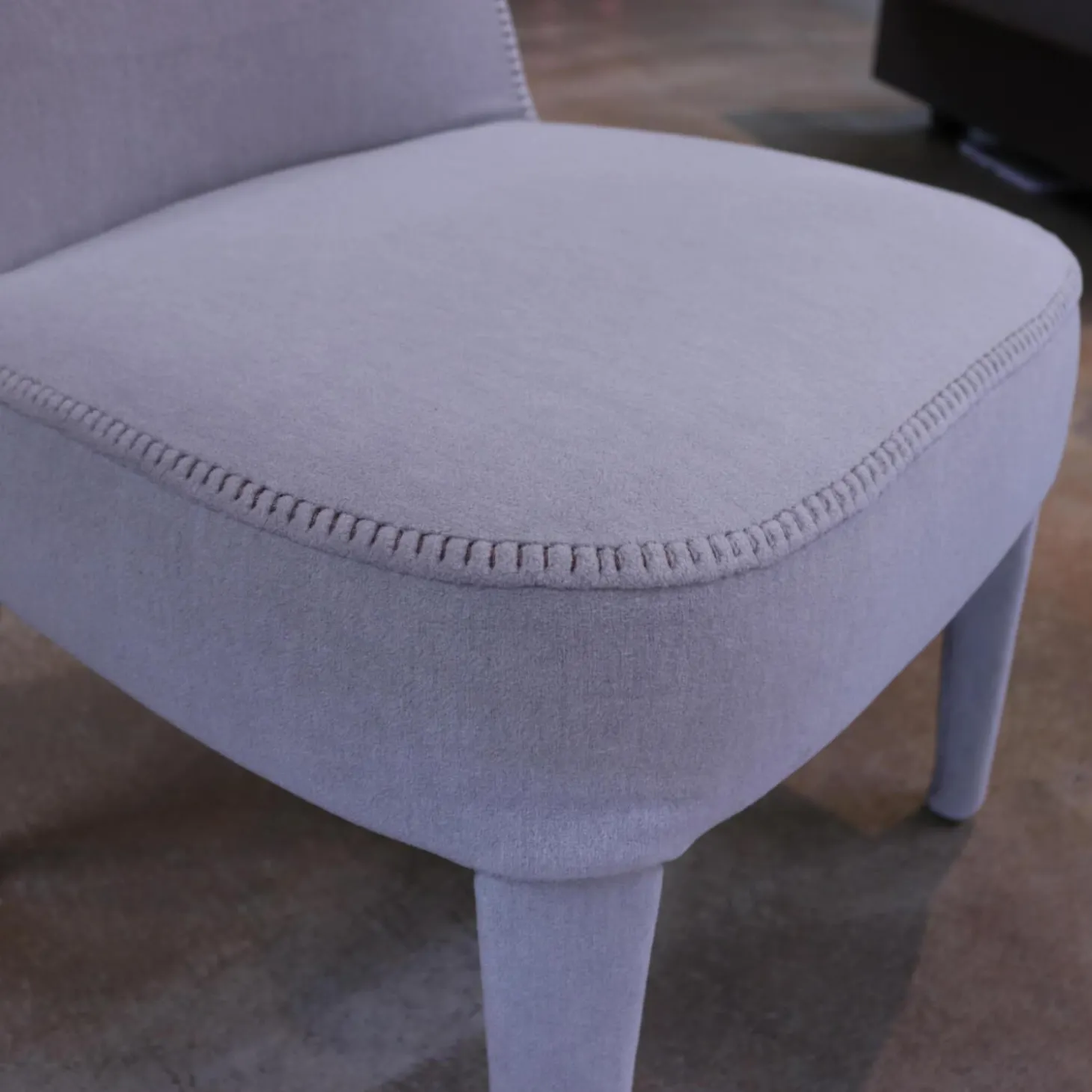 3er-Stuhlgruppe Apta Febo Stoff Licata Grau