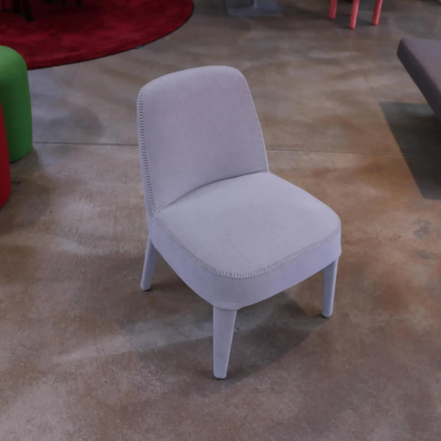 3er-Stuhlgruppe Apta Febo Stoff Licata Grau