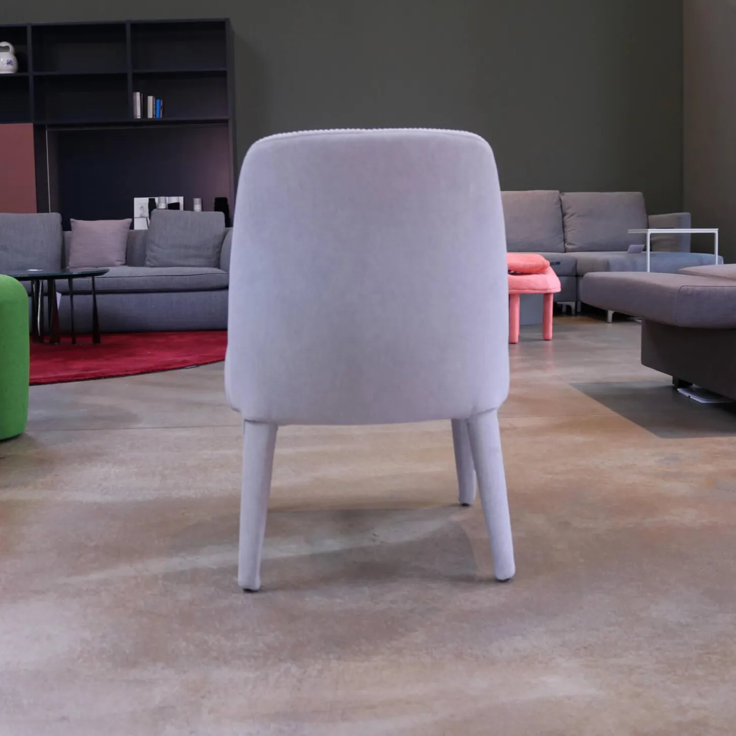 3er-Stuhlgruppe Apta Febo Stoff Licata Grau