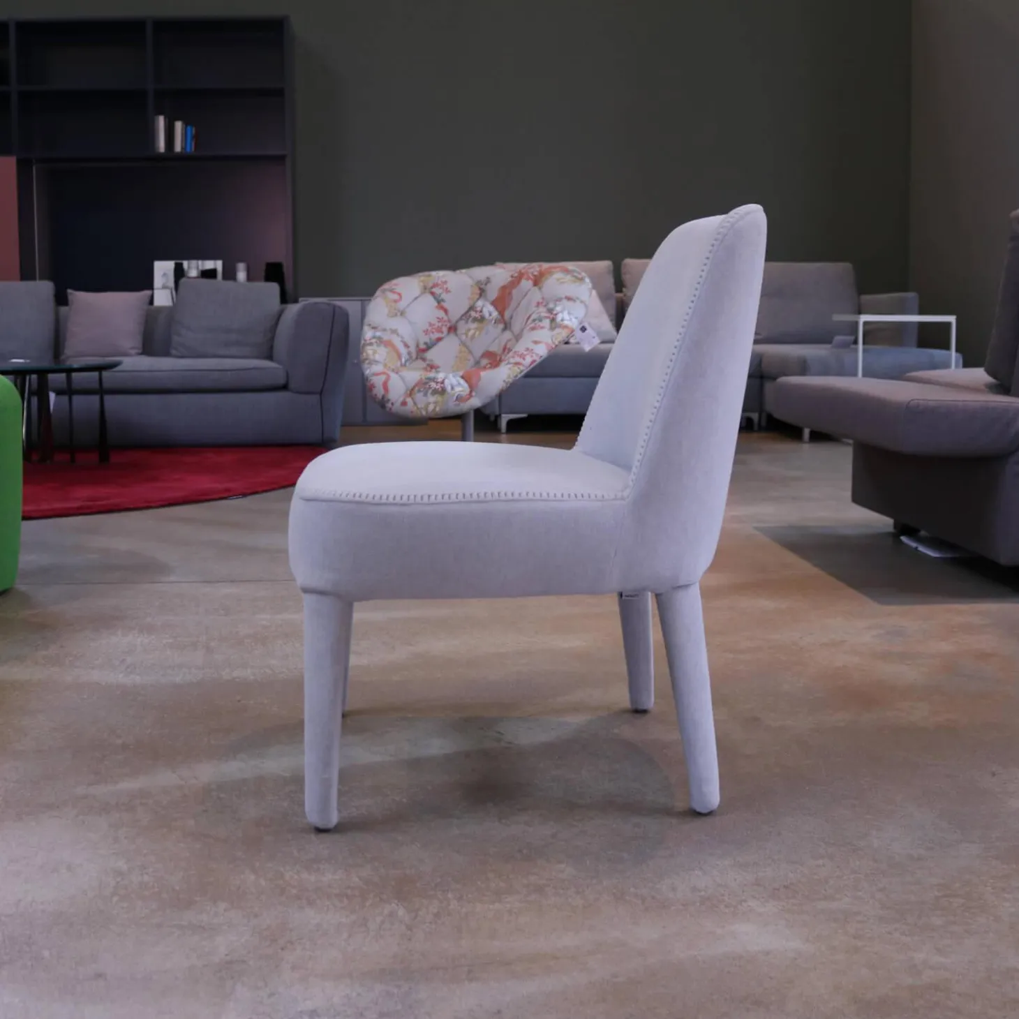 3er-Stuhlgruppe Apta Febo Stoff Licata Grau