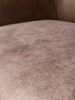 6er-Stuhlset Floriana 2 Armlehnenstühle 4 Freischwinger Leder Sierra Walnut Braun Stoff Oasis Wood