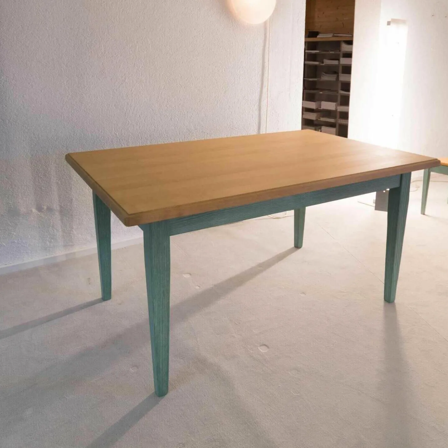 Essgruppe Ausziehbar Tisch und 4 Stühle Catania Ahorn Pinie Mint