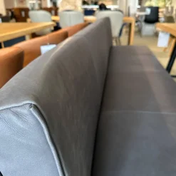 Essgruppe Berck Anise Aster Brown Eiche Astig Geölt Leder Twilight Anthrazit Gestell Lack Verkehrsschwarz