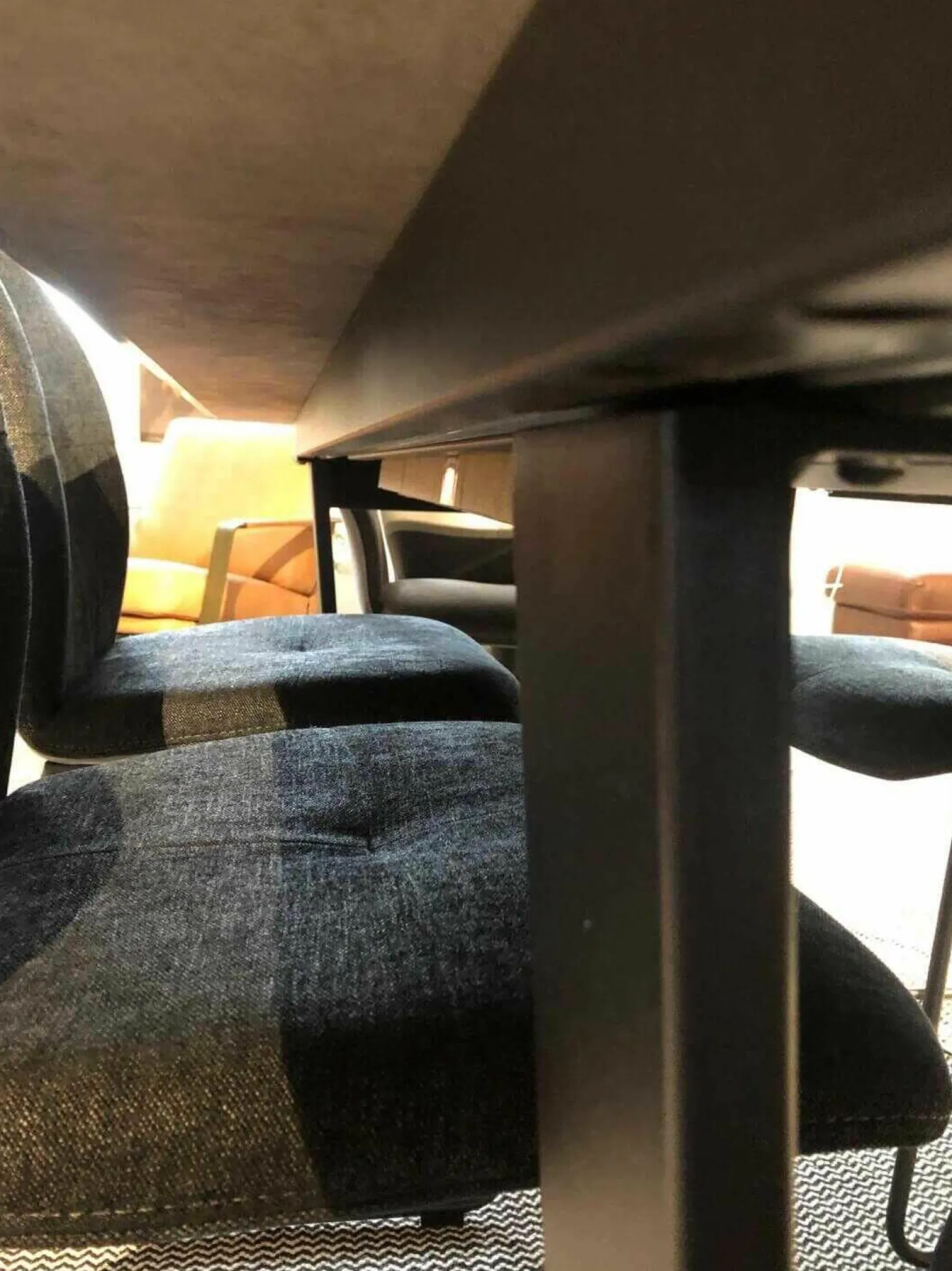 Essgruppe Dinner 5000 Tischplatte Zementdesign mit 6 Stühlen