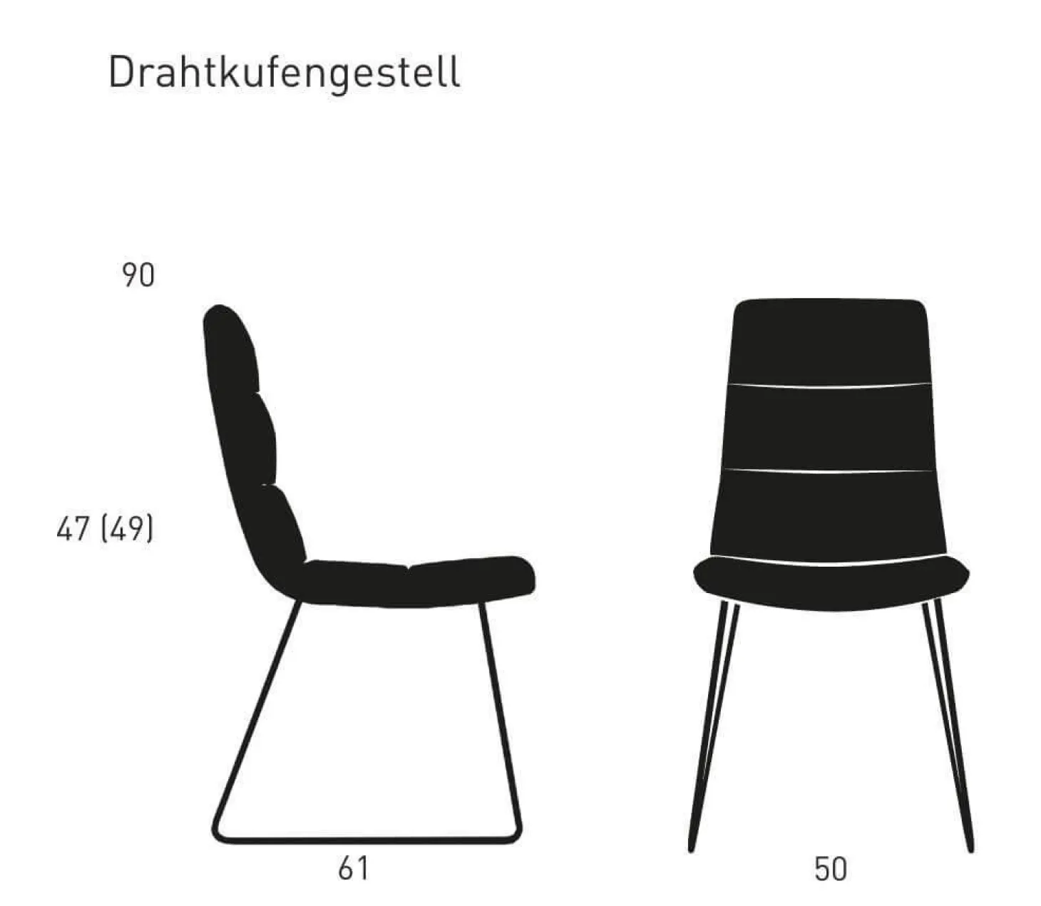 Essgruppe 4er-Stuhlset Arva Light Stühle Stoff Seven Liver Braun mit Tisch Schreinergefertigt
