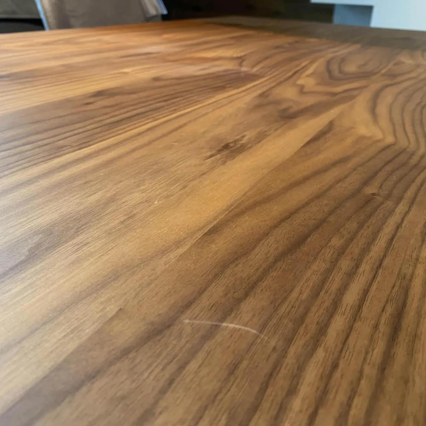 Essgruppe ET524 Kaia Tisch Nussbaum Natur mit 6 Stühle