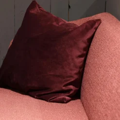 Essgruppe Gallery Bank Stoff 0575 12 Rosewood Rot Stühle Leder Bronko Bordeaux Rot Gestell Metall Schwarz Lackiert Tischplatte Wildeiche Bianco Lackiert