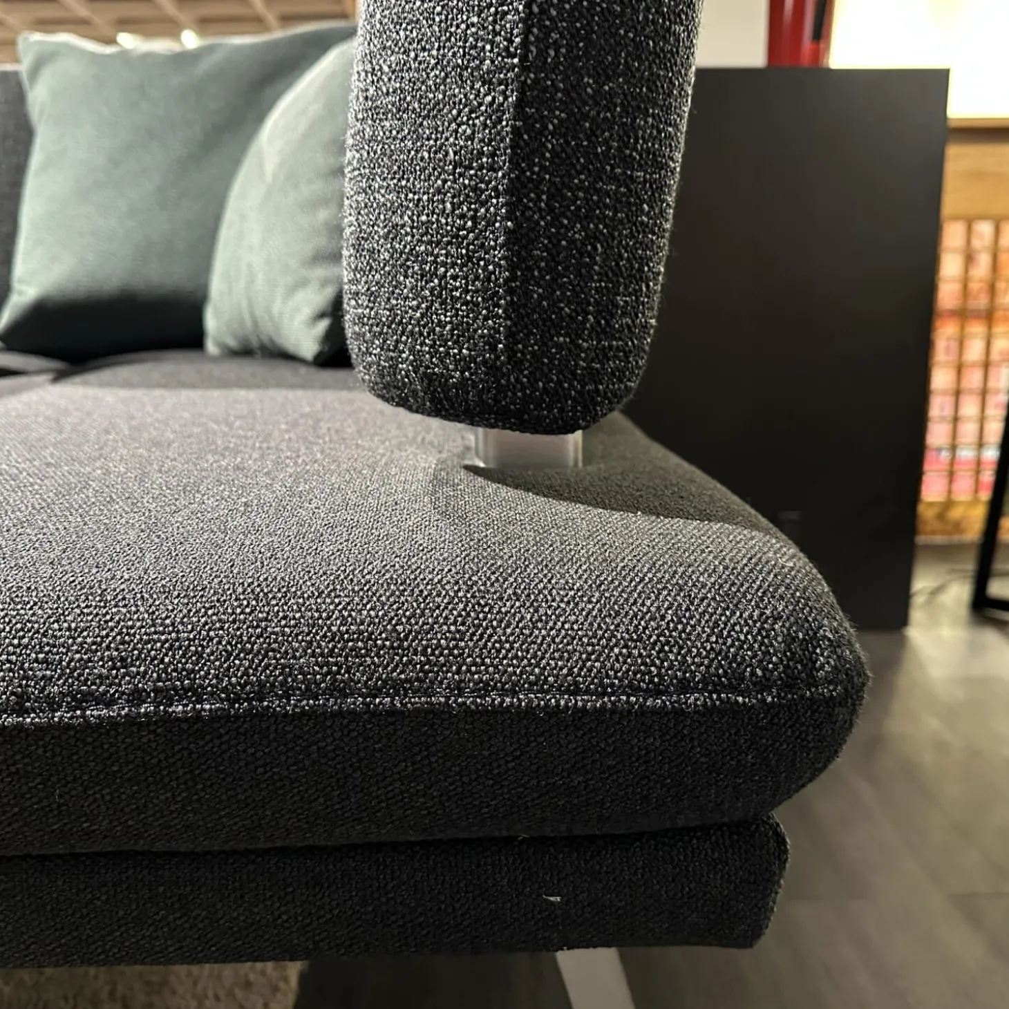 Essgruppe Kubic 4511 Platte Arsian Eiche Nachbildung Stoff 2250 58 Marine Blau Inklusive 2 Kissen