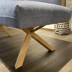 Essgruppe Signatura In Rustikal Asteiche Bianco Polsterbezug Grau Blau Mit 3 Stühlen Milo