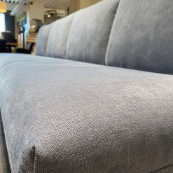 Essgruppe Signatura In Rustikal Asteiche Bianco Polsterbezug Grau Blau Mit 3 Stühlen Milo