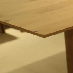 Esstisch 5503 5153 1D Eckholzfurnier Asteiche Bianco Lackiert