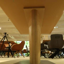 Esstisch 5503 5153 1D Eckholzfurnier Asteiche Bianco Lackiert