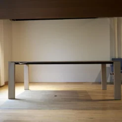 Esstisch 3300 10 Kara Eiche 940 Kreideweiss Lackiert Maserung Quer