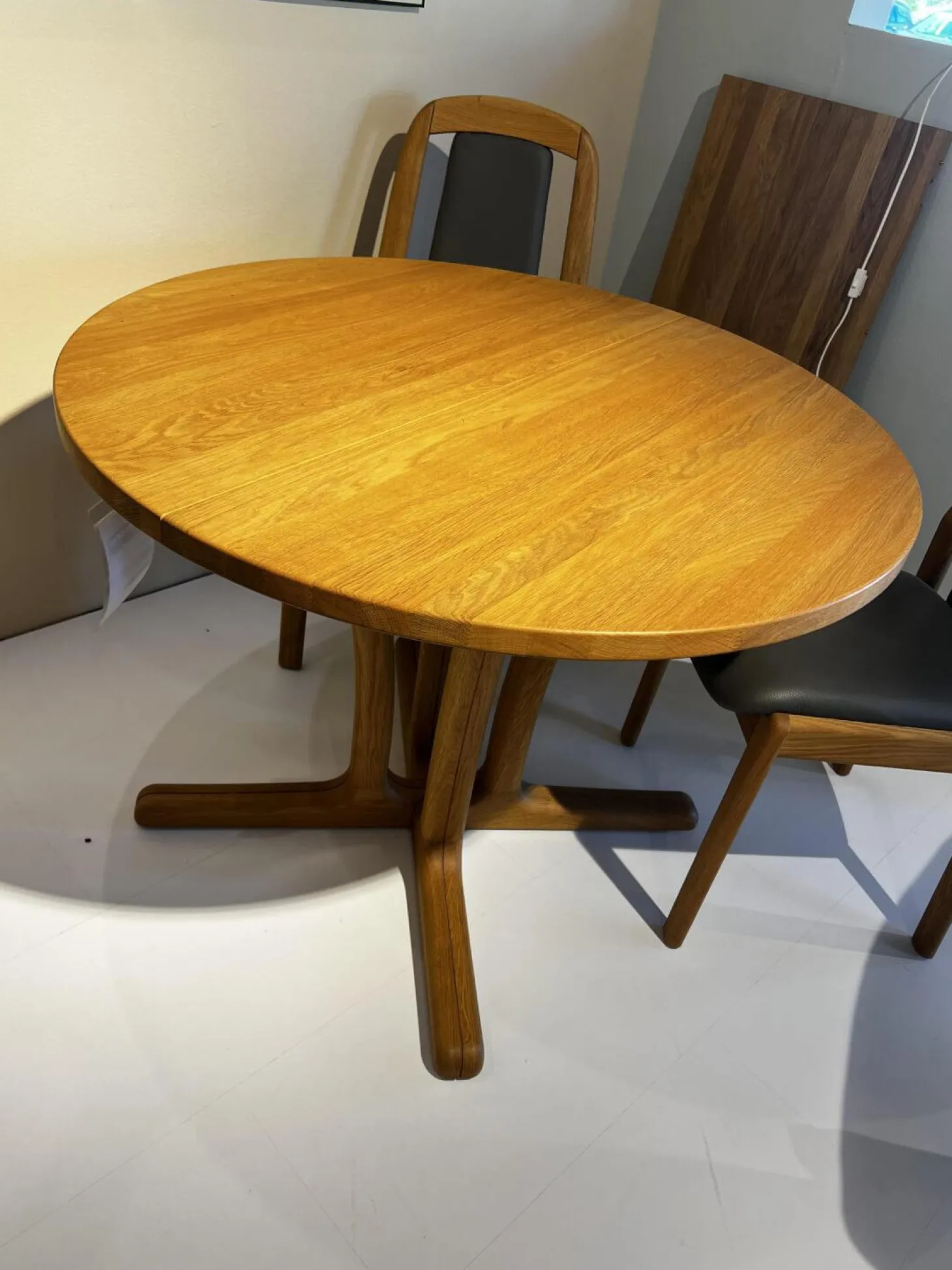 Esstisch 9275 CK 1 Eiche Geölt Platte Kantig Mit Auszug