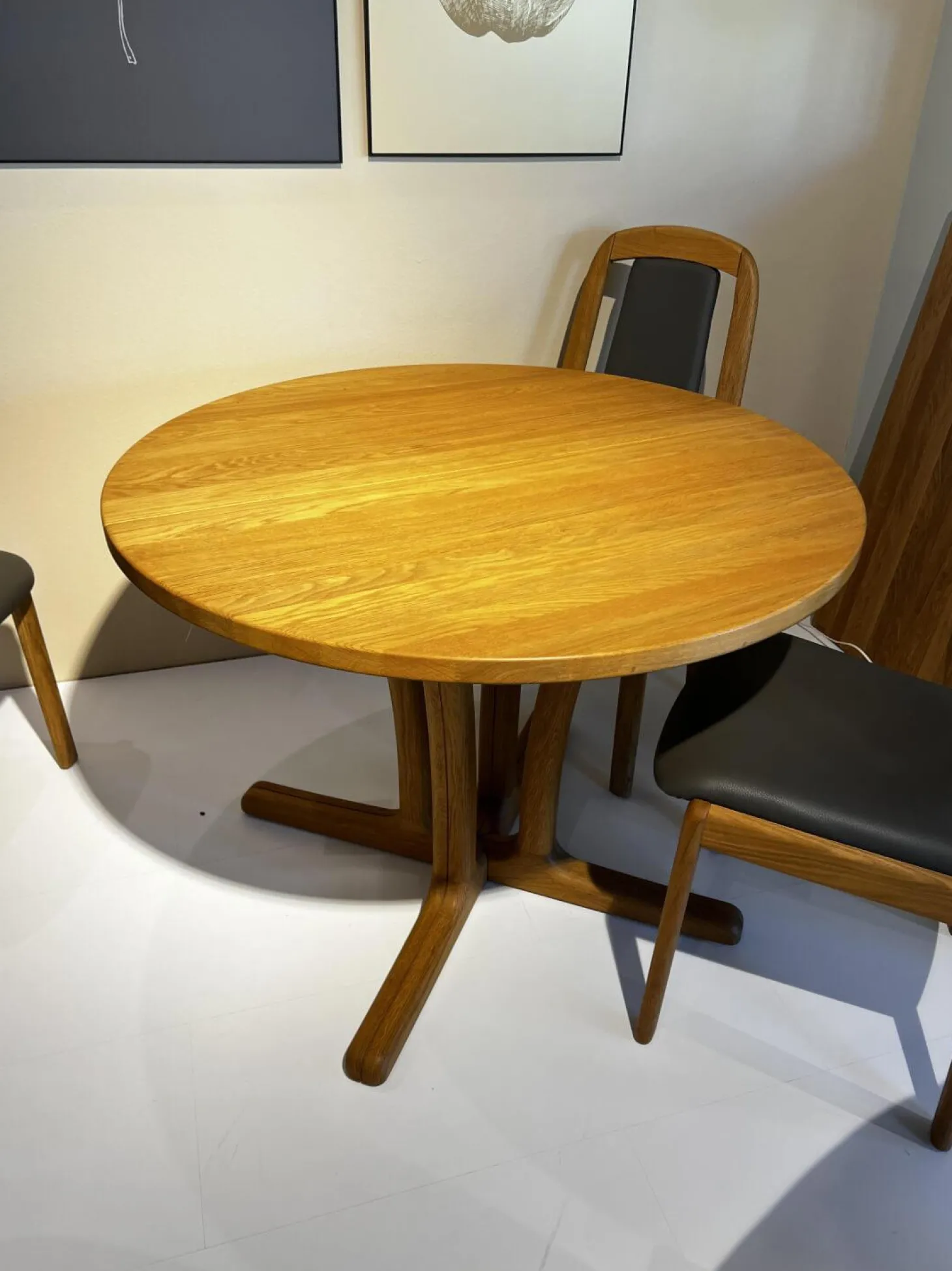 Esstisch 9275 CK 1 Eiche Geölt Platte Kantig Mit Auszug