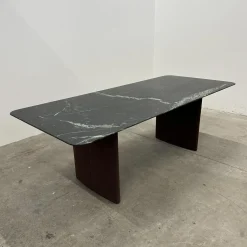 Esstisch 3222 Ipa Platte Stein Tauern Schwarz Grün Geschliffen Wangen Stoff 10125 Bordeaux Rot