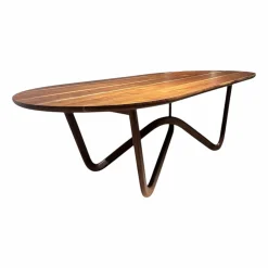 Esstisch 988-423 Nussbaum Massiv Farblos Lackiert