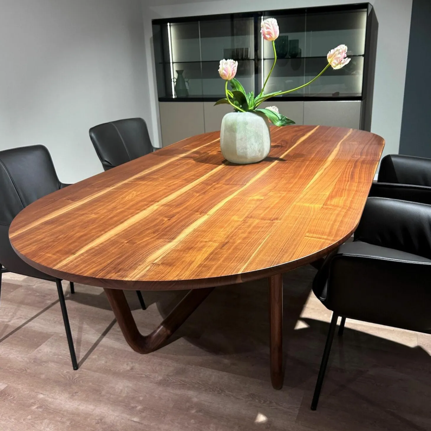 Esstisch 988-423 Nussbaum Massiv Farblos Lackiert