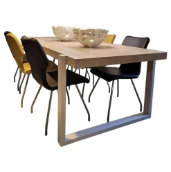 Esstisch Alef Esche Massiv Blonde Lak