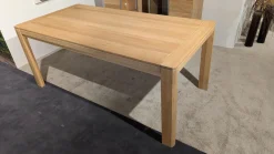 Esstisch Amaro Eiche Bianco Massiv Mit Auszug