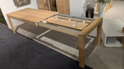 Esstisch Amaro Eiche Bianco Massiv Mit Auszug