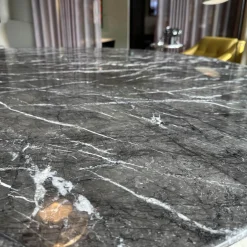 Esstisch Anfora 879/T Marmor Grigio Carnico Grau Gestell Harz