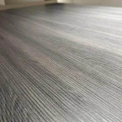 Esstisch Bridge Tischplatte Hpl Duropal Open Ovid Muskat RVS 37011 Schwarz Braun Gestell Metall Chrom