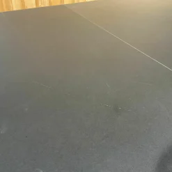 Esstisch Copenhague CPH 30 Platte Linoleum Schwarz Gestell Eiche Schwarz Lackiert Ausziehbar