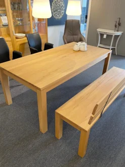 Esstisch Dacapo Kernbuche Massiv Natur Geölt Mit Klappeinlage Inklusive Sitzbank