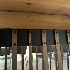 Esstisch Eiche Altholz Natur Geölt Gestell Aluminium Eloxiert C33 Bronze