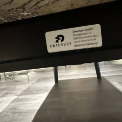 Esstisch Fontana In Stein Forest Brown Braun Beige Trapezförmig Poliert Kante Sockel Vierbeiner Eiche Dunkelgrau