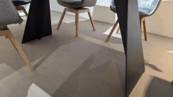 Esstisch Goa Wildeiche Massiv Geölt Füße Metall Anthrazit Lackiert Ohne Stühle